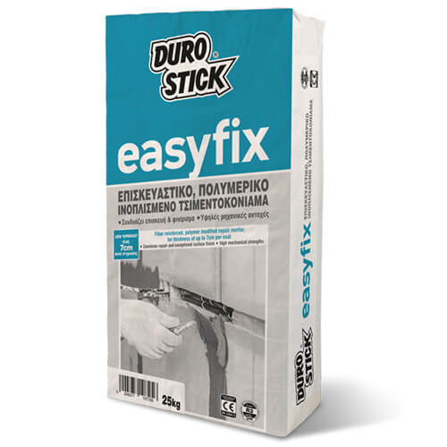 EasyFix Durostick Επισκευαστικό πολυμερικό ινοπλισμένο τσιμεντοκονίαμα για πάχη έως 7cm/στρώση 25 kg