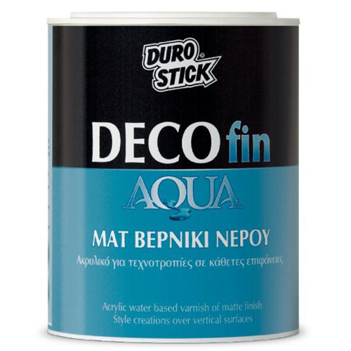Decofin Aqua Durostick Ακρυλικό ματ βερνίκι νερού για τεχνοτροπίες σε κάθετες επιφάνειες 750 ml