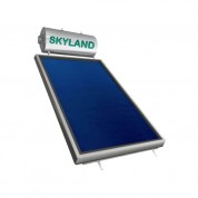 Ηλιακός Θερμοσίφωνας Skyland IN 200 lt με επιλεκτικό κάθετο συλλέκτη, επιφάνειας 3,06 m², τριπλής ενέργειας με Inox Boiler