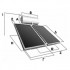 Ηλιακός Θερμοσίφωνας Skyland GL 200 lt με δύο επιλεκτικούς κάθετους συλλέκτες 2x2.05 m² συνολικής επιφάνειας 4,10 m² τριπλής ενέργειας με Glass Boiler