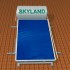 Ηλιακός Θερμοσίφωνας Skyland GLD 200 lt με επιλεκτικό κάθετο συλλέκτη επιφάνειας 3,06 m² τριπλής ενέργειας με Glass Boiler