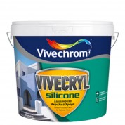 VIVECRYL SILICONE Aκρυλικό σιλικονούχο χρώμα ματ εξωτερικής χρήσης Λευκό 10 Lt