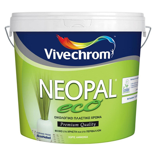 NEOPAL ECO Vivechrom Οικολογικό πλαστικό χρώμα Λευκό 750 ML.