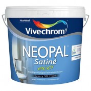 NEOPAL SATINE ECO Vivechrom Oικολογικό πλαστικό χρώμα πολυτελείας Λευκό 1 Lt.