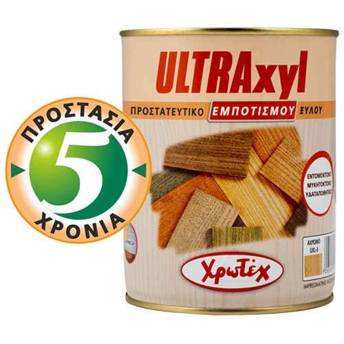 ULTRAxyl Χρωτέχ 750 ml Kαρυδιά Ανοιχτή Συντηρητικό εμποτισμού ξύλου.