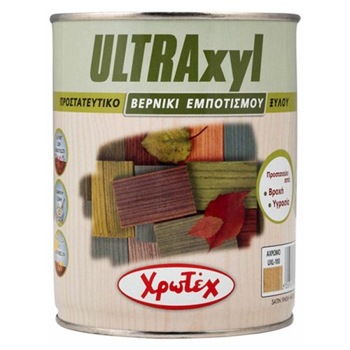 ULTRAxyl ΒΕΡΝΙΚΙ Άχρωμο Χρωτέχ 2,5 lt Συντηρητικό βερνίκι ξύλου
