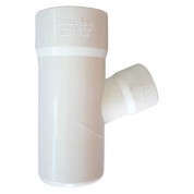 Ημιτάφ Συστολικό Αποχέτευσης FASOPLAST Λευκό PVC - U 67,5° Φ100 Φ63