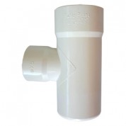 Τάφ Συστολικό Αποχέτευσης FASOPLAST Λευκό PVC - U 87,5° Φ100 Φ75