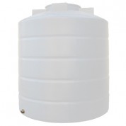 Πλαστική Δεξαμενή Πετρελαίου - Νερού Κυλινδρική Κατακόρυφη Λευκή 1500 Lt
